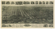Pen Argyl, Pennsylvania 1916 Bird's Eye View - Old Map Reprint