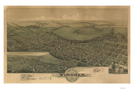 Windber, Pennsylvania 1900 Bird's Eye View - Old Map Reprint