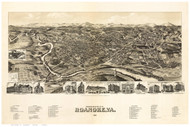 Roanoke, Virginia 1891 Bird's Eye View
