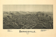 Barnesville, Ohio 1889 Bird's Eye View