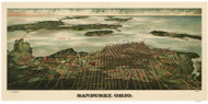 Sandusky, Ohio 1898 Bird's Eye View
