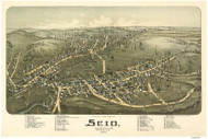 Scio, Ohio 1899 Bird's Eye View