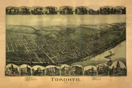 Toronto, Ohio 1899 Bird's Eye View