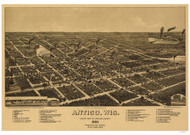 Antigo, Wisconsin 1887 Bird's Eye View