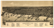 Ashland, Wisconsin 1886 Bird's Eye View