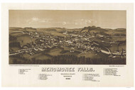 Menomonee Falls, Wisconsin 1886 Bird's Eye View