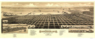 Superior, Wisconsin 1883 Bird's Eye View