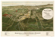 Wauwatosa, Wisconsin 1892 Bird's Eye View