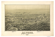 Alvord, Texas 1890 Bird's Eye View