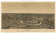 Dallas (Map Only), Texas 1892 Bird's Eye View