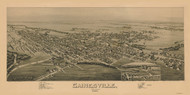 Gainesville, Texas 1891 Bird's Eye View