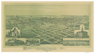 Greenville, Texas 1891 Bird's Eye View