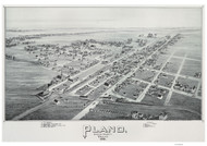 Plano, Texas 1891 Bird's Eye View