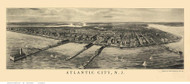 Atlantic City, New Jersey 1905 Bird's Eye View