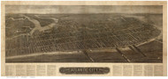 Atlantic City, New Jersey 1910 Bird's Eye View