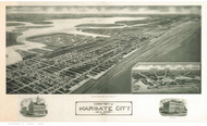 Margate City, New Jersey 1925 Bird's Eye View