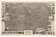 Plainfield, New Jersey 1899 Bird's Eye View