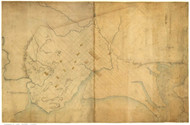 Washington DC 1791 - L'Enfant - Old Map Reprint