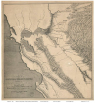 California 1849 Derby - Old State Map Reprint