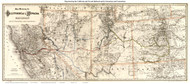 California 1882 Colton - Old State Map Reprint