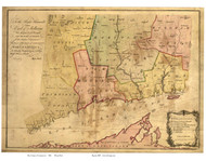 Connecticut 1766 Park - Old State Map Reprint