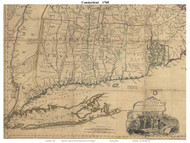 Connecticut 1768 Jeffreys - Old State Map Reprint