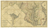 Maryland 1794 Griffith - Old State Map Reprint