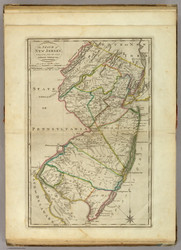 New Jersey 1814 Carey - Old State Map Reprint