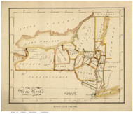 New York State 1816 Bringhurst - Old State Map Reprint