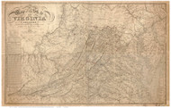 Virginia 1859 Boye (copy 2) - Old State Map Reprint