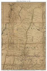 Vermont ca1768 - Jefferys - Old State Map Custom Print