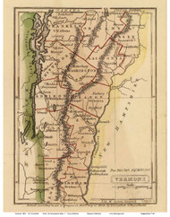 Vermont 1831 - Goodrich - Old State Map Reprint