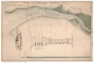 Proposed Washington DC Canal - 1804 - Washington DC - Old Map Reprint DC Specials