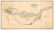 Proposed Alexandria Canal - ca. 1841 - Washington DC - Old Map Reprint DC Specials