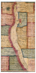Cayuga Lake North 1859 - Dawson - Old Map Reprint - NY Specials Lakes