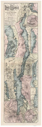 Lake George 1890 - Stoddard - Old Map Reprint - NY Specials Lakes