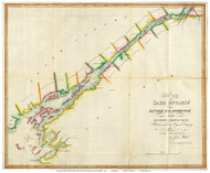 Lake Ontario (east end) 1812 - Melish - Old Map Reprint - NY Specials Lakes