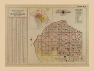 Plate 0, Vol.1 Index Map - Washington DC 1919 Atlas Old Map Reprint - Baist Vol.1