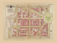 Plate 6, Dupont Circle - Washington DC 1919 Atlas Old Map Reprint - Baist Vol.1