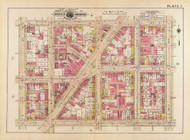 Plate 7, New Hampshire Ave. - Washington DC 1919 Atlas Old Map Reprint - Baist Vol.1