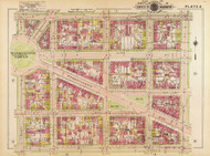 Plate 8, Washington Circle - Washington DC 1919 Atlas Old Map Reprint - Baist Vol.1