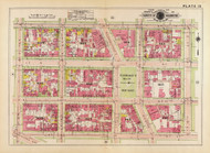 Plate 15, Farragut Square - Washington DC 1919 Atlas Old Map Reprint - Baist Vol.1