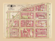 Plate 18, Florida Ave. - Washington DC 1919 Atlas Old Map Reprint - Baist Vol.1