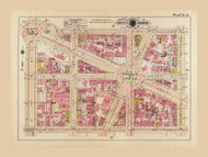 Plate 21, Thomas Circle - Washington DC 1919 Atlas Old Map Reprint - Baist Vol.1