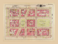 Plate 22, Franklin Square - Washington DC 1919 Atlas Old Map Reprint - Baist Vol.1