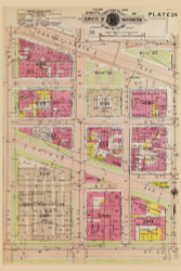 Plate 24, Ohio Ave. - Washington DC 1919 Atlas Old Map Reprint - Baist Vol.1