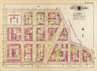 Plate 25, Children's Hospital - Washington DC 1919 Atlas Old Map Reprint - Baist Vol.1