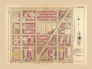 Plate 27, Emerson St. - Washington DC 1921 Atlas Old Map Reprint - Baist Vol.2