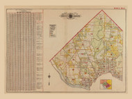 Plate 0, Vol.3 Index Map - Washington DC 1919 Atlas Old Map Reprint - Baist Vol.3