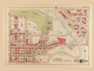 Plate 3, Oak Hill Cemetery - Washington DC 1919 Atlas Old Map Reprint - Baist Vol.3